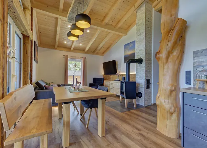 Luxus-chalet Muehlberg 샬레 *